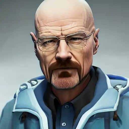 Image similar to walter white in overwatch