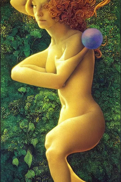 Image similar to a beautiful faerie, golden ratio, detailed, rainbowshift, by maxfield parrish and brian froud