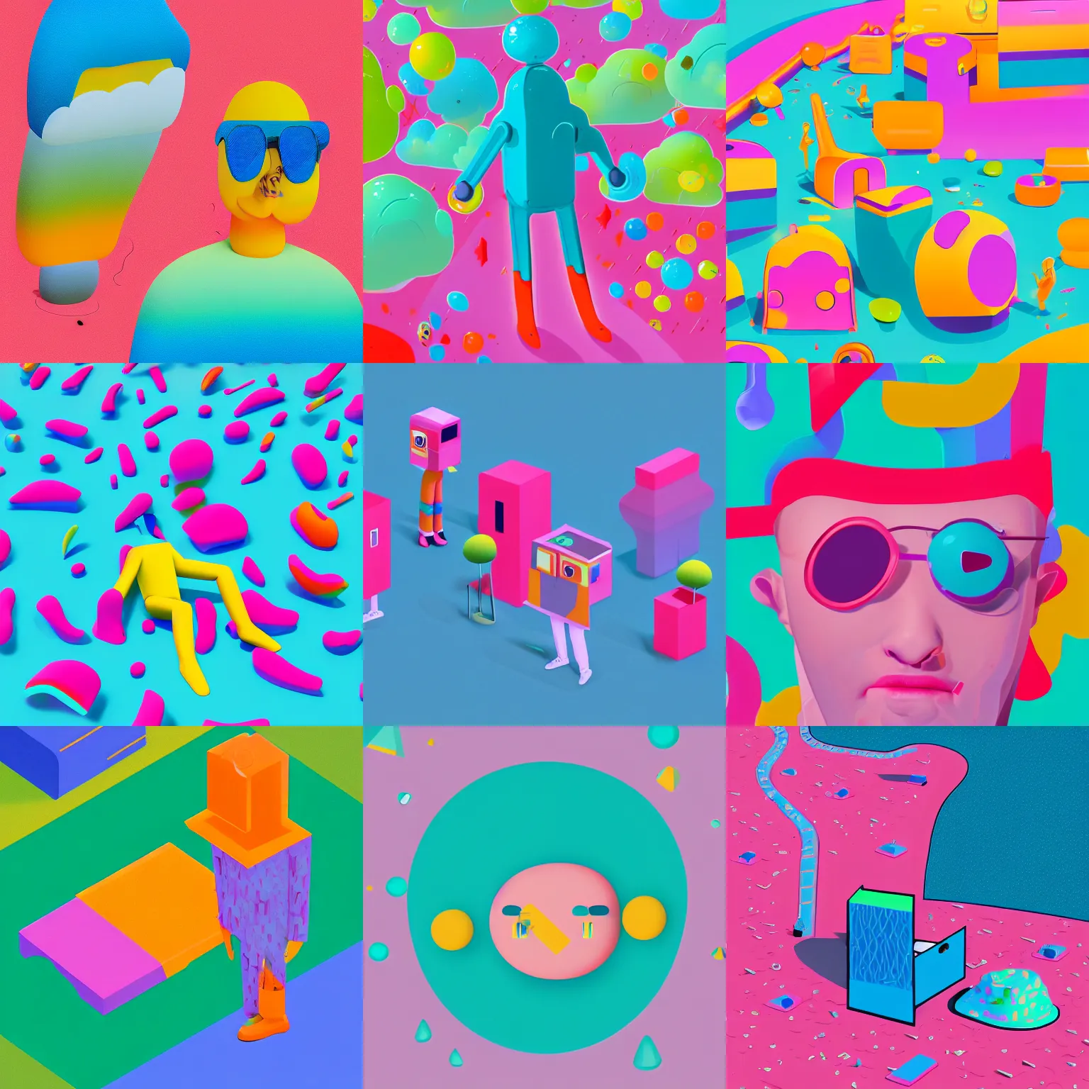 Prompt: illustration in the style of julian glander