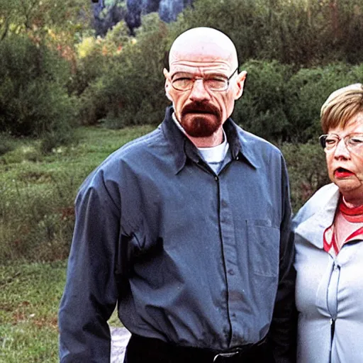 Prompt: walter white with michelle bachelet