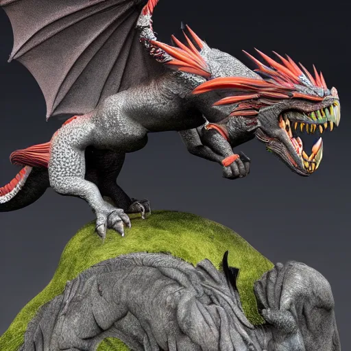 Image similar to gryphon fighting a dragon highly detailed 8 k