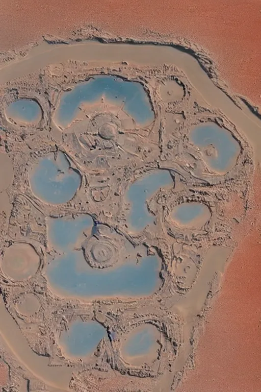 Image similar to Atlantis on Mars, hidden city