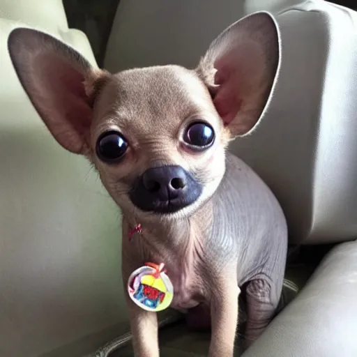 Image similar to photo of an elephant chihuahua hybrid