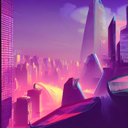 Prompt: futuristic jerusalem, retrowave epic art, trending on artstation