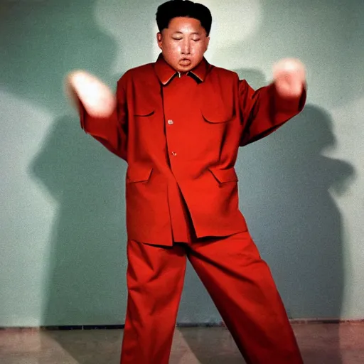 Prompt: A North Korean communist DJ, portrait, by Jamel Shabazz, Davide Sorrenti