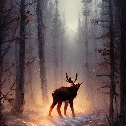 Image similar to moosekin by greg rutkowski