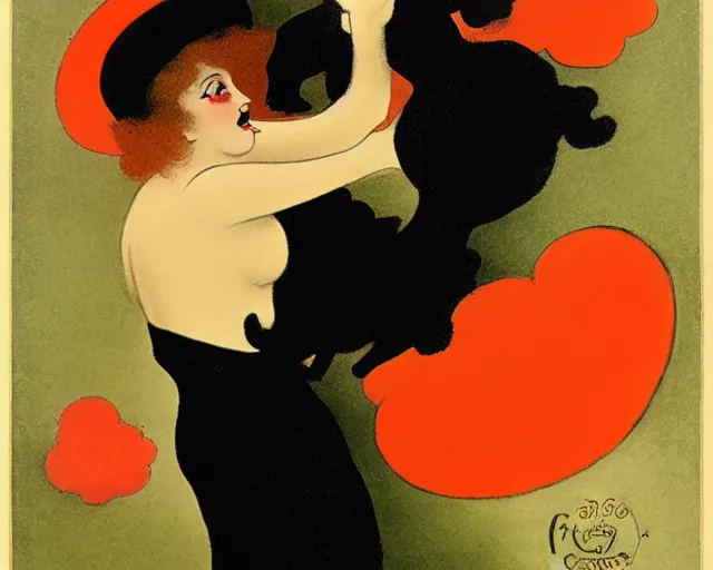 Image similar to leonetto cappiello, pur champagne, 1 9 0 2.