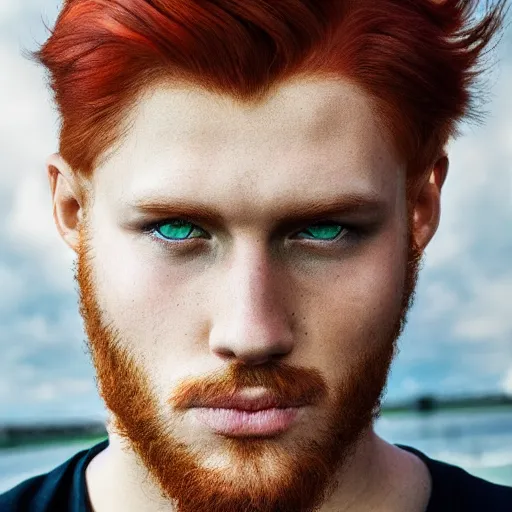 Natural Auburn Hair Male