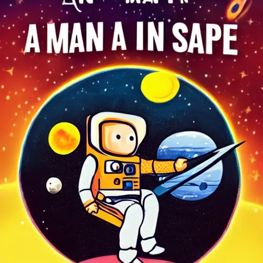 Image similar to a man in space