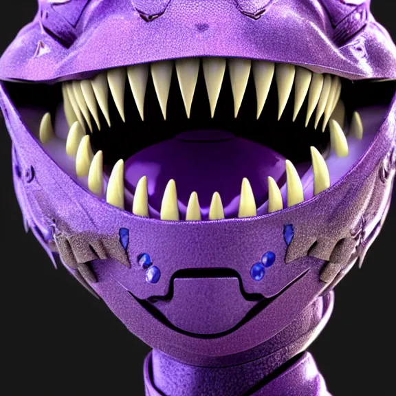 Prompt: high quality close up headshot of a cute beautiful stunning robot anthropomorphic female dragon, with sleek silver armor, purple flesh, glowing LED eyes, facing the camera, high quality maw open and about to eat you, you being dragon food, the open maw being detailed and soft, with purple mawflesh, sharp teeth, soft lulling tongue, highly detailed digital art, furry art, anthro art, sci fi, warframe art, destiny art, high quality, 3D realistic, dragon mawshot, maw art, furry mawshot, macro art, dragon art, Furaffinity, Deviantart