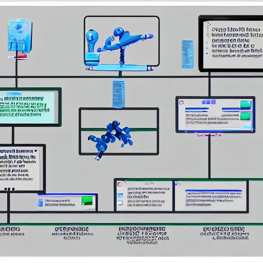 Image similar to an evolution diagram from left to right of robots, 8 k, hyper realistic.