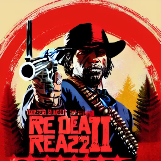 Image similar to Chief Keef in red dead redemption 2 4K quality digital art