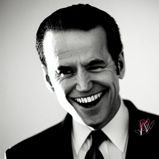 Prompt: joe biden as a vampire : : award winning horror photography : :