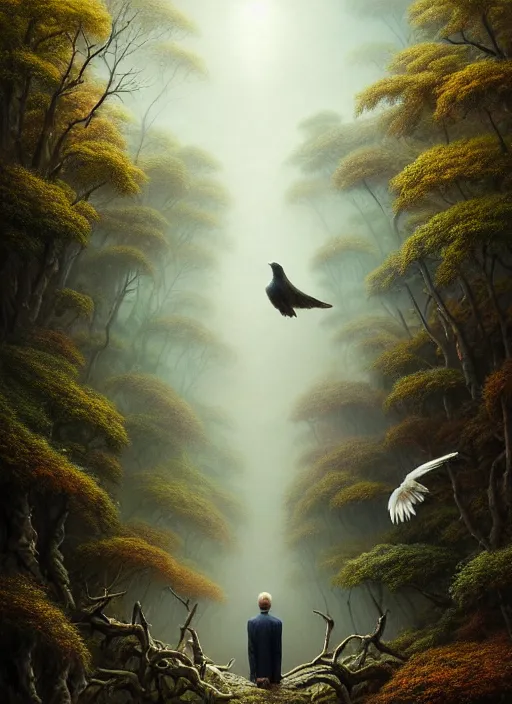 Image similar to a hyper-detailed 3d render like a Oil painting of Nature witnessing itself through all creatures, surrealism!!!!! surreal concept art, lifelike, photorealistic, digital painting, aesthetic, smooth, sharp focus, Artstation HD, by Greg Rutkowski, Chris Tulloch McCabe, Valentina Remenar and Asher Duran,