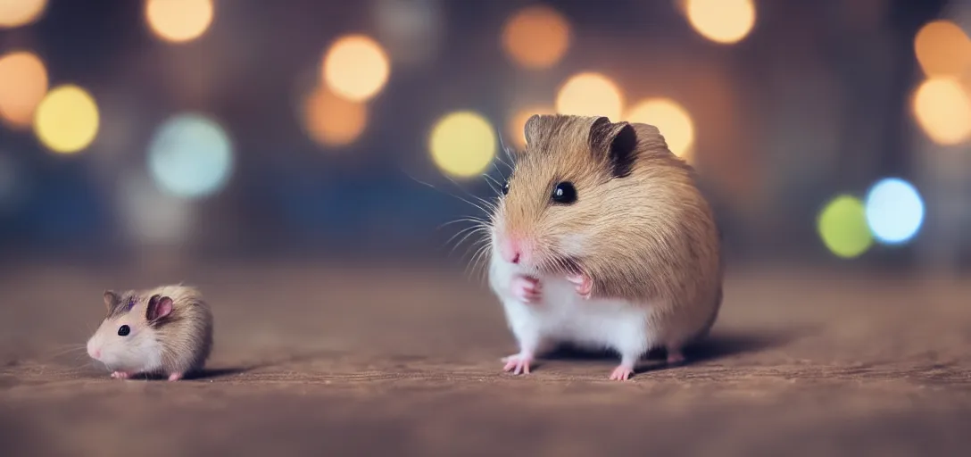 Image similar to Hamster Star Wars bokeh