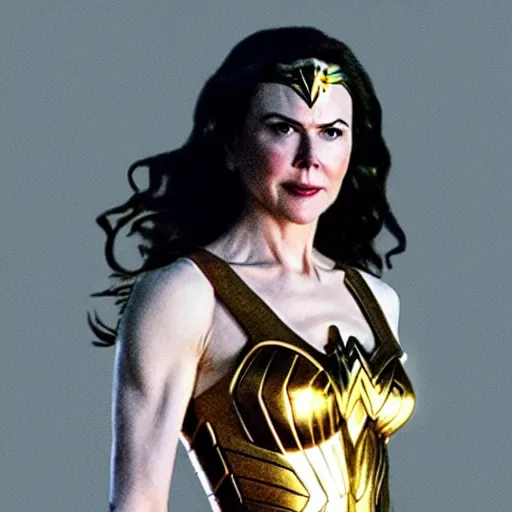 Prompt: Nicole Kidman as Wonder Woman (2020)