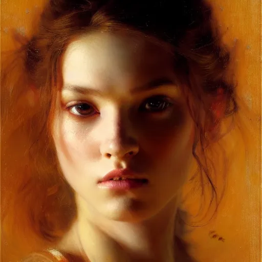 Image similar to a half body portrait of a good - lookiung girl,, high detail, cleary see face, by gaston bussiere, bayard wu, greg rutkowski, odd nerdrum, maxim verehin, dan dos santos, masterpiece, sharp focus, cinematic lightning - h 7 6 8