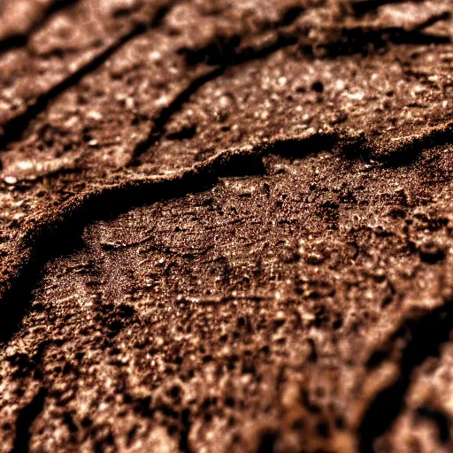 Prompt: very beautiful photograph of the texture of dirt on rusty iron, realistic, detailed, macro shooting