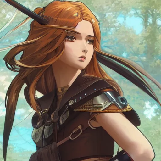 female anime archer