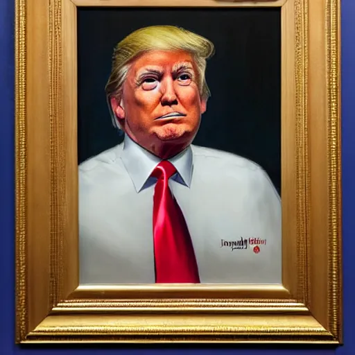 Image similar to portrait of Donald Trump by Jon McNaughton