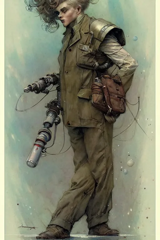 Image similar to ( ( ( ( ( 1 9 5 0 s retro science fiction boy. muted colors. ) ) ) ) ) by jean - baptiste monge!!!!!!!!!!!!!!!!!!!!!!!!!!!!!!