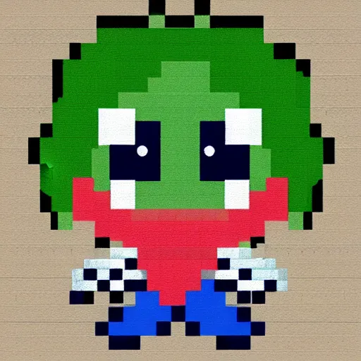 Prompt: Nintendo pixel art of the Joker