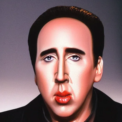 Prompt: nick cage bobblehead