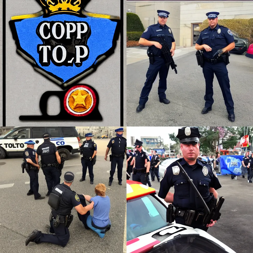 Prompt: Cops are tops