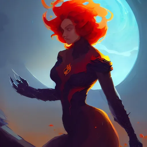 Prompt: a beautiful dark phoenix wearing t - shirt, game of thrones concept art by pete mohrbacher and guweiz and ilya kuvshinov, digital art, highly detailed, intricate, sharp focus, trending on artstation hq, deviantart, unreal engine 5, 4 k uhd image