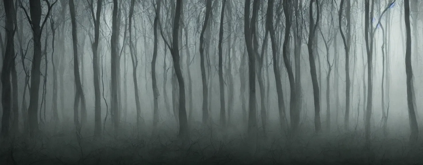 Image similar to a forest made of beautiful female human bodies, hidden behind torn cloth swirling violently, abstract cloth simulation, tattered fabric, rags, ragged, horror, scary, creepy, ephemeral, gradients, hyperdetailed, hyper realistic, Cozy, soft light, caustic, atmospheric fog, Octane Render, cinematic