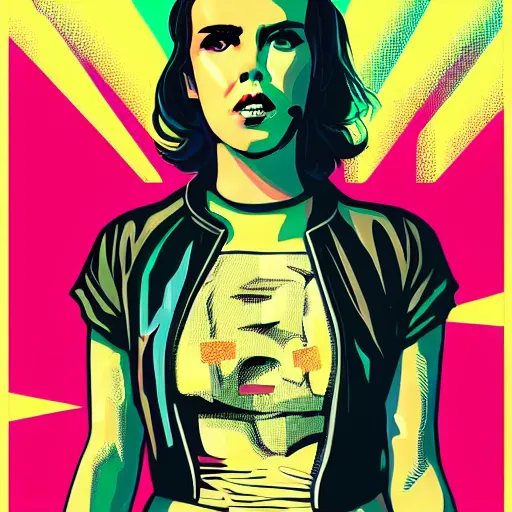 Image similar to Cyberpunk Millie Bobby Brown by Butcher Billy