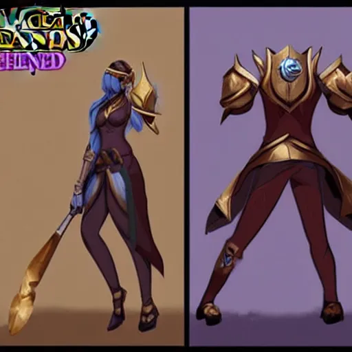 Image similar to league of legends character designed by kanye west