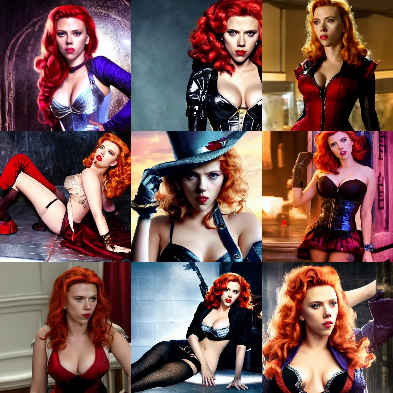 Prompt: scarlett johansson as miss fortune, hd, hot, sexy