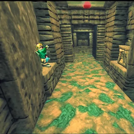 the main room in a 3d Zelda dungeon, Stable Diffusion