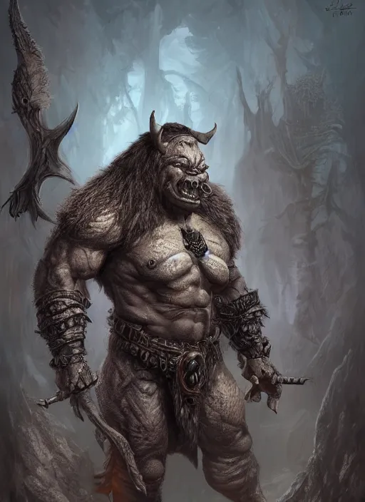 Image similar to orc, full body shot, detailed eyes, fantasy, intricate, highly detailed, digital painting, 4k, HDR, concept art, smooth, sharp focus, illustration, by Wayne Reynolds