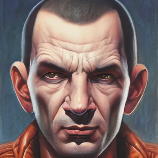 Image similar to niko bellic portrait by gerald brom