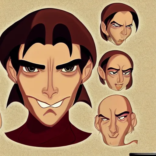 Prompt: character face design of a humanoid alien in the style of Treasure Planet