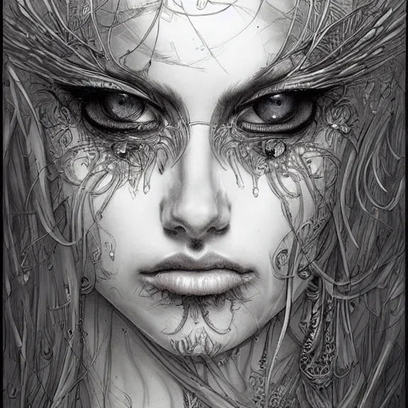 Image similar to a highly detailed portrait in the style of james jean and in the style of luis royo.