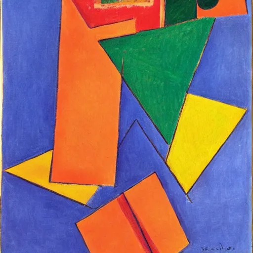 Image similar to a matisse interpretation of cubism