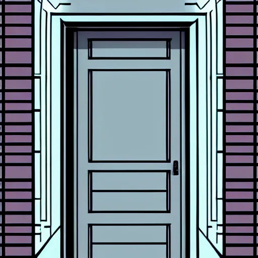 Image similar to a notepad as front door, detailed digital art, trending on artstation, aesthetic!!,