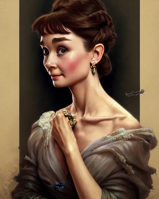 Prompt: photography of young audrey hepburn, deep focus, d & d, fantasy, intricate, elegant, highly detailed, digital painting, artstation, concept art, matte, sharp focus, illustration, hearthstone, art by artgerm and greg rutkowski and alphonse mucha