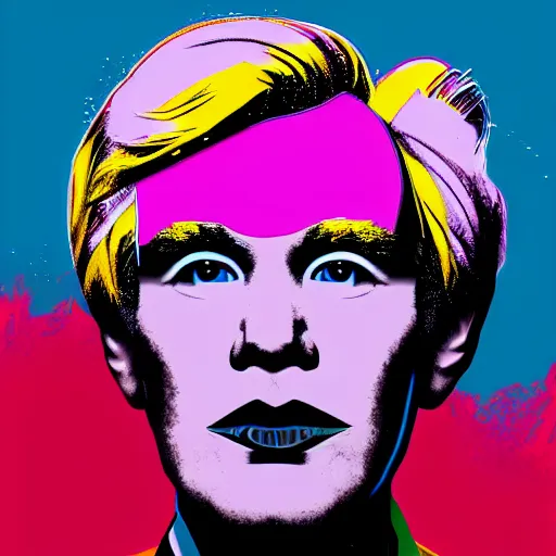 Image similar to An extremely psychedelic portrait of Andy Warhol, surreal, LSD, face, detailed, intricate, elegant, lithe, highly detailed, digital painting, artstation, concept art, smooth, sharp, magical, Occult, focus, illustration