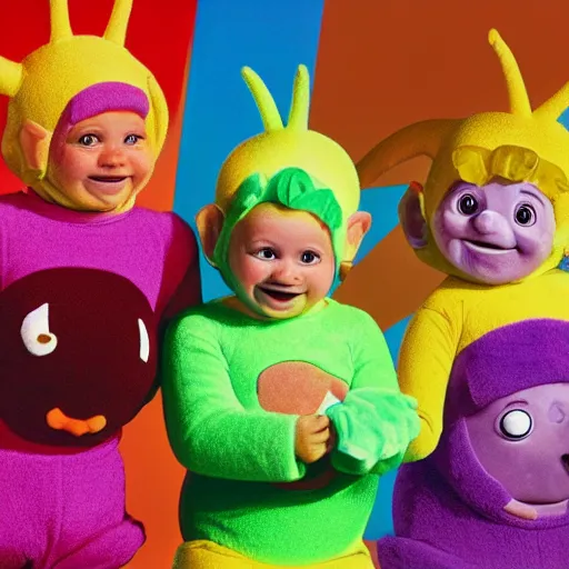 Prompt: Sea Monkeys Teletubbies