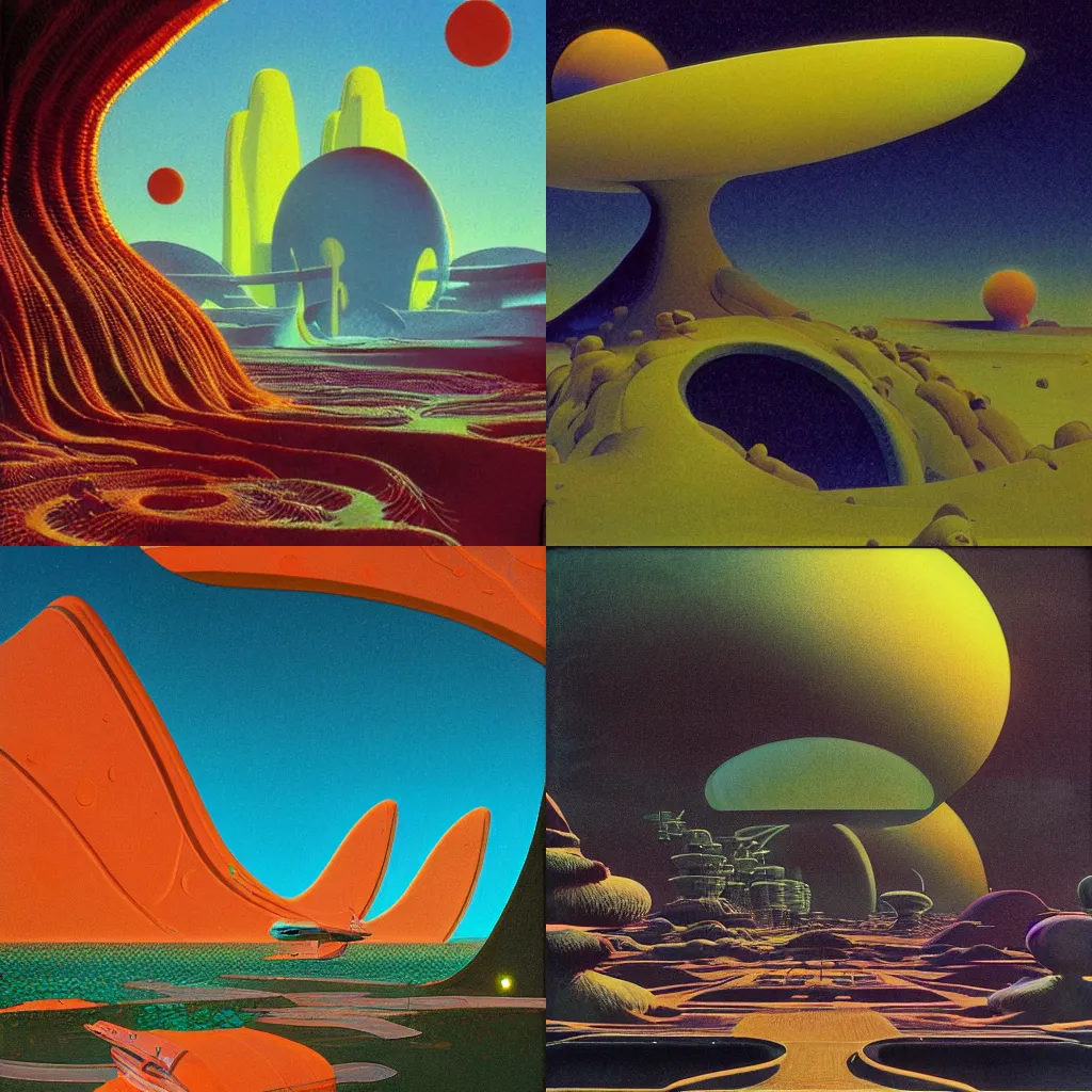 Image similar to utopia by roger dean, dean ellis, in the style of dan mcpharlin,