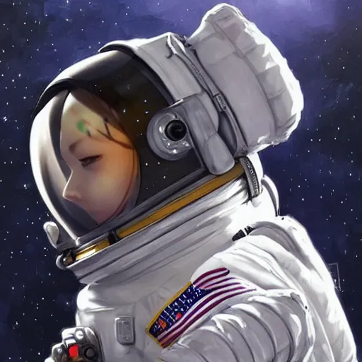 Image similar to a chinchilla in a astronaut suit, 3 d, sci - fi fantasy, intricate, elegant, highly detailed, lifelike, photorealistic, digital painting, artstation, illustration, concept art, sharp focus, art in the style of shigenori soejima