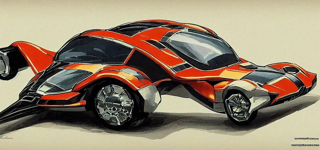 Image similar to Retro Futuristic Vehicles Concept Art