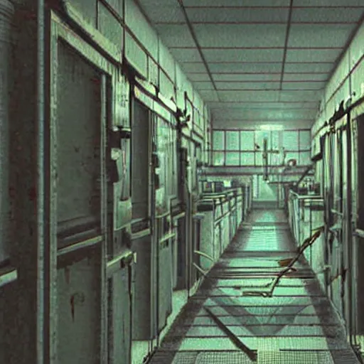 Prompt: secret shady laboratory, awful experiments, test tubes, background of resident evil game