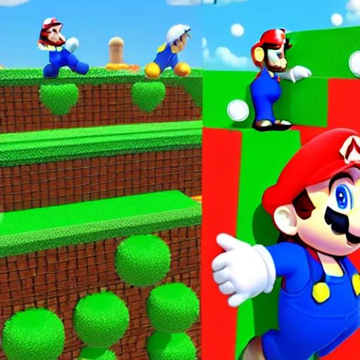 Image similar to super mario 64