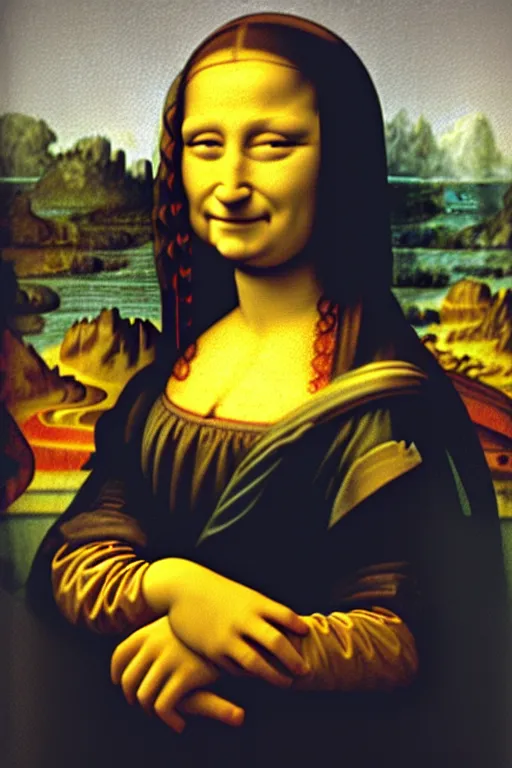 Image similar to Homer Simpson as Mona Lisa,