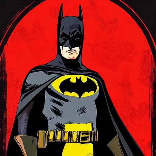 Prompt: Batman in red dead redemption 2 4K detail